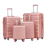 Flight Knight Set of 4 Lightweight 4 Wheel ABS Hard Case Suitcases Cabin & Hold Luggage Options Approved for Over 100 Airlines Including easyJet, British Airways, Ryanair, Jet2 & Many More