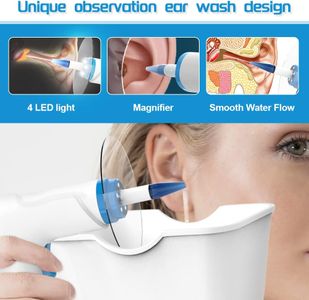 Rechargeable Electric Ear Wax Removal Kit – Irrigation System with 9+1 Disposable Tips & Catch Basin