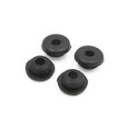 sourcingmap 4pcs 6mm Hole Diameter Black Rubber Shock Absorber Bushings for Car