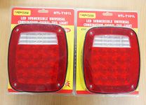 EAGLEKING 2PC LED Submersible Universal Combination Signal Tail Light Truck Lite DOT