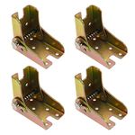 ZXHAO 4 Pcs Folding Self Bracket Locking Hinge Heavy Duty Leg Fittings Angle Braces Extension Support Bracket for Table Folding Legs Folding Worktables Laundry Garage Boats Beds Furniture