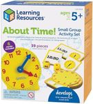 Learning Resources About Time! Group Activity Set, Classroom Set, 6 Write & Wipe Clocks