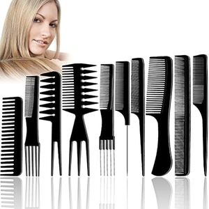 10 Pezzi Pettini Capelli, Pettine Denti Stretti Pettine Capelli Uomo Donna Pettine per Capelli Pettine Largo per Capelli Pettine Antistatico, Pettini per Capelli Set per Casa Salone Viaggiare