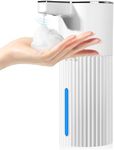 Aluan Automatic Soap Dispenser with 4 Levels Adjustable, 400ML Sensor Hand Wash Dispenser Touchless with Auto-Clean, Electric Foaming Handwash Dispenser for Bathroom, Office, Kitchen (White Foam)