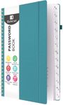 Dzhzal Password Book with Alphabetical Tabs for Seniors Organized Passwords, Password Keeper Book Spiral for Internet Website Address, A5 Password Organizer & Website Logins Log Book for Home Office