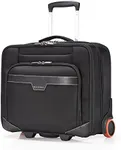 Everki Journey Business Professional 16-Inch Laptop Trolley Rolling Briefcase, Ballistic Nylon, Wheeled (EKB440), Black