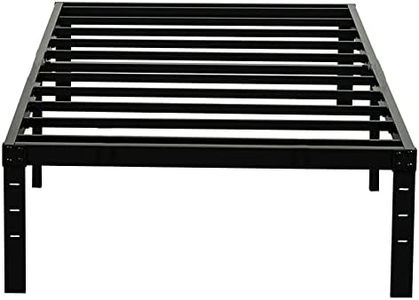 Wulanos Twin XL Bed Frames, 14 Inches High Metal Bedframe with Steel Slats Support, No Box Spring Needed, Sturdy and Noise-Free