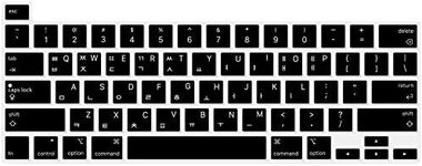 HRH Ultra Thin Korean Language Silicone Keyboard Cover Skin for MacBook Pro 13 inch 2020(Model A2289/A2251/A2338 M1 Chip) and for MacBook Pro 16" 2019 (Model A2141) Accessories