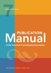 Publication Manual (OFFICIAL) of the American Psychological Association