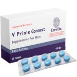 Erexon - V Prime Connect 20 Blue Pills for Men 100mg | Erection Health Support | High Performance & Strong Enhancement | Herbal Supplements for Men | Ginseng Maca