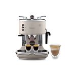 De'Longhi Vintage Icona Traditional Barista Pump Espresso Machine, Coffee and Cappuccino Maker, ECOV311BG, 1.4 liters, Cream