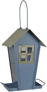 Supa "Sutherland" Wild Bird Seed Feeder (Pack of 1), House Shaped Contemporary Feeder, Ideal for Small & Medium Sized Garden Birds