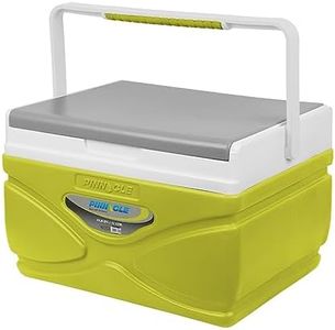 Picnic Cooler – 4.5 Liter Hard Cooler – Coolbox Keeps Contents Cool for 48 Hours – BPA Free Outdoor Cooler – Portable Cooler for Picnics, Grill, Camping (Lime Green)