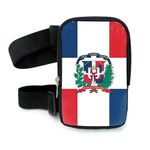 Flag Thigh Bag | Leg Harness for Women | Outdoor Waist Pouch | Carnival Hiking Travel Fanny Pack with Adjustable Straps, Dominican Republic, One Size, Regular Thigh Bag