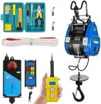 Mxmoonant Fast Electric Hoist 1100lb, 39ft/min Electric Winch Crane 98ft Lifting Height with 2 Control Methods for Garage Repair Shop Construction 110V
