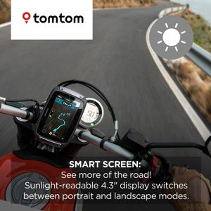 TomTom Rider 500 Motorcycle Sat Nav 4.3" – EU Maps, Wi-Fi, Traffic Alerts