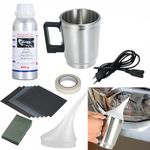 TMoriais headlamp restoration kit - Ultimate Headlight Restoration Kit for Cars Headlamp Cleaner & Polish Included Cerakote Vapour Headlight Restorer Easy-to-Use Vapor Headlight Restoration Kit by