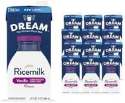 Rice Dream Rice Milk Drink, Classic Low Fat Vanilla, Vegan Dairy Alternative, Lactose Free, Shelf Stable, 32oz (Pack of 12)