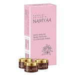 Namyaa Solid Natural Body Perfume for Sensitive Areas Underarms, Inner Thigh, Knee and Bikini Area for Women (Pack of 3)