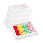 The Baker Shop 5 x 12-Hole Cupcake Window Boxes | Pop-Up Cupcake Boxes 12 Hole | Bakery Bxes Cake Box Holders | 12 Hole Cupcake Boxes | 12 Cupcake Boxes, Cake boxes for Cupcakes - 5 Pack