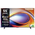TOSHIBA 139 cm (55 inches) M450RP Series 4K Ultra HD Smart QLED TV 55M450RP (Black)