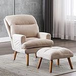 INZOY Accent Chairs with Ottoman, V