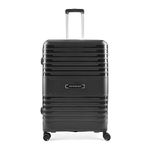 Aristocrat Harbour 76cm Polypropylene Hardsided Large Size 8 Wheels Black Suitcase