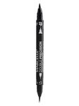 Marcelle Double Precision Liquid Eyeliner Pen, Intense Black, Double Tip Application, Waterproof, Long-Lasting, Smudge-Proof, Hypoallergenic, Fragrance-Free, Cruelty-Free, Paraben-Free, Alcohol-Free