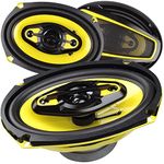 AUDIOTEK 1200W 6X9-Inch 4-Way Car Audio Coaxial Speakers System 6X9 Inches