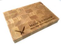 Personalised Extra Thick End Grain Heveawood Chopping Board