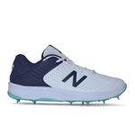 new balance CK4030L4 Men's and Women's Full Spike Cricket Shoes (2020-21 Edition) - 9 UK/India 43 EU 9.5 US, White/Red (Nb-ck-4030l4-9-(20-21))