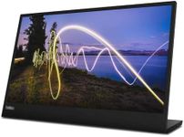 Lenovo ThinkVision M15 15.6" Full HD WLED LCD Monitor - 16:9 - Raven Black