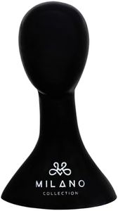 MILANO COLLECTION 17" PVC Lightweight Wig Head Mannequin and Stand for Styling, Display, and Storage - Compatible With All T-Pins