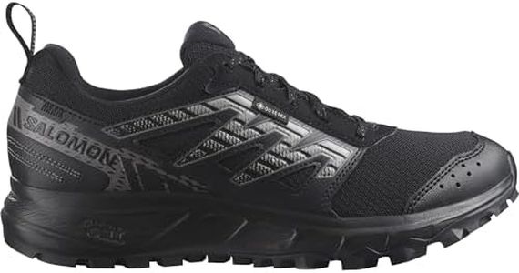 Salomon Wander Gore-Tex Zapatillas Impermeables de Trail Running y Senderismo para Mujer, A punto para el aire libre, Comodidad mullida, Sujeción del pie segura, Black, 40