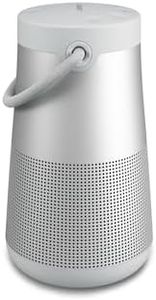 Bose SoundLink Revolve+ (Series II) Bluetooth Speaker, Portable Speaker with Microphone, Wireless Water Resistant Travel Speaker with 360 Degree Sound, Long Lasting Battery and Handle, Silver