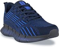 NOOKNAK Men’s Running Shoes Lightweight Walking Shoes Breathable Comfortable Fashion Sneakers with Soft Sole, Blue, 9