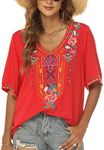 Mexican Embroidered Tops for Women 