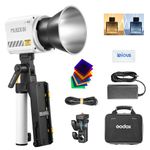 Godox ML60IIBi Bi-Color LED Video Light, 2800K-6500K, CRI96+ TLCI97+, 11 FX Effects, APP Control, Godox Mount LED Continuous Light with AK-B01 NP-F Battery Accessory Bracket Handle