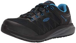 KEEN Utility Men's Vista Energy Low Height Sneakers Composite Toe Industrial Work Shoes, Brilliant Blue/Black, 11