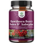 Hawthorn Berry Capsules for Heart Health - Hawthorn Berry Extra Strength 5:1 Extract for Heart Health - Non-GMO 3rd-Party Tested & Vegetarian - Fruit d’Aubépine 120 Capsules - (2 Month Supply)