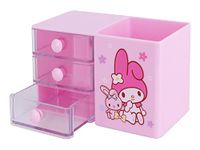 Roffatide Aniem My Melody Desktop Desk Office Supplies Container Pen Holder for Desk Cute Pencil Cup Pot Makeup Brush Holder Mini Box