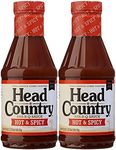 Head Country Bar-B-Q Sauce, Hot & Spicy Flavor, 20oz (pack of 2)