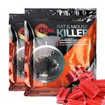 RatKil Rat & Mouse Bait Blocks 600g - Professional Strength Difenacoum - Fast Acting & Highly Effective For Pest Control - Weatherproof And Home Friendly!