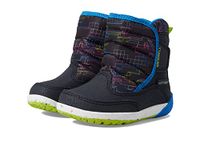 Merrell Unisex-Child Bare Steps Puffer Snow Boot, Carbon/Multi, 5 Little Kid