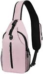 angel wish Portable Hiking Daypacks For Women Travel Backpack Sling Bag, Pink, Sling Backpacks