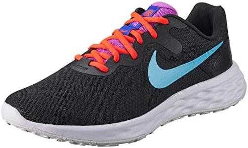 Nike Women W Revolution 6 Nn-Running Shoe Black/Baltic Blue-Bright Crimson-Dc3729-011-3.5Uk