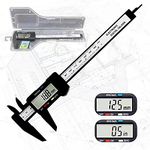 Digital Calipers,Electronic Digital Calipers,YKLSXKC LCD Screen displays 0-6"Caliper Measuring Tool,inch and Millimeter Conversion, Suitable for Jewelry Measurement and 3D Printing