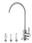 Bifordo Drinking Water Faucet,Easy to Install Sink Water Filter Faucet,Lead-Free Reverse Osmosis Faucet for Kitchen Bar Sink,Brushed Nickel RO Faucet SUS304 Stainless Steel