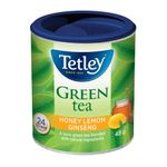 Tetley Honey Lemon Ginseng Green Tea - 24 Tea Bags, 48 Grams, Contains Caffeine