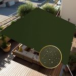 FREDDO Waterproof Sun Shade Sail 9.5 x 18 ft 95% UV Block 270 GSM for Rain Protection, Canopy Cover, Outdoor Patio, Garden, Pergola, Balcony, Tent (Military Green, Pack of 1 Piece)